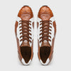 Marco Di Milano Lyon II Ostrich Quill & Calfskin Sneakers 12 LYON II_OSTRICH_BLACK-WITHE_8  - from alligatorwarehouse.com