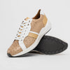 Marco Di Milano Lyon II Ostrich Quill & Calfskin Sneakers 13 LYON II_OSTRICH_BLACK-WITHE_8  - from alligatorwarehouse.com