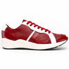 Marco Di Milano Lyon II Ostrich Quill & Calfskin Sneakers 3 LYON II_OSTRICH_BLACK-WITHE_8  - from alligatorwarehouse.com