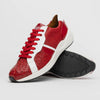 Marco Di Milano Lyon II Ostrich Quill & Calfskin Sneakers 16 LYON II_OSTRICH_BLACK-WITHE_8  - from alligatorwarehouse.com