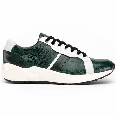 Marco Di Milano Lyon Ostrich Leg & Calfskin Sneakers 