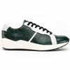 Marco Di Milano Lyon Ostrich Leg & Calfskin Sneakers 2 LYON_OSTRICH_GREEN-WITHE_8  - from alligatorwarehouse.com
