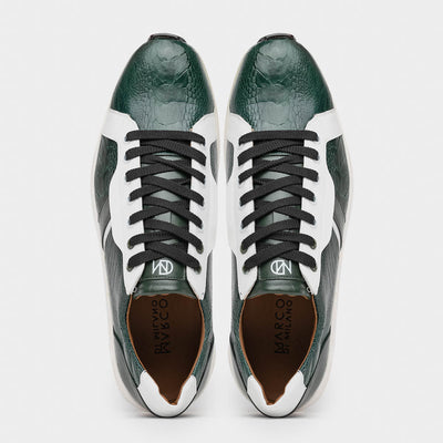 Marco Di Milano Lyon Ostrich Leg & Calfskin Sneakers 