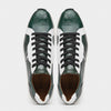 Marco Di Milano Lyon Ostrich Leg & Calfskin Sneakers 10 LYON_OSTRICH_GREEN-WITHE_8  - from alligatorwarehouse.com