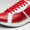 Marco Di Milano Lyon Ostrich Leg & Calfskin Sneakers 5 LYON_OSTRICH_GREEN-WITHE_8  - from alligatorwarehouse.com