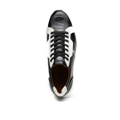 Marco Di Milano Lyon Ostrich Leg & Calfskin Sneakers 