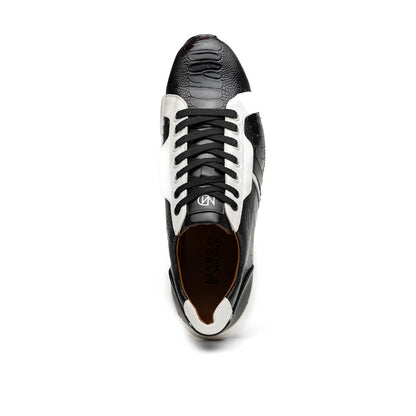 Marco Di Milano Lyon Ostrich Leg & Calfskin Sneakers 