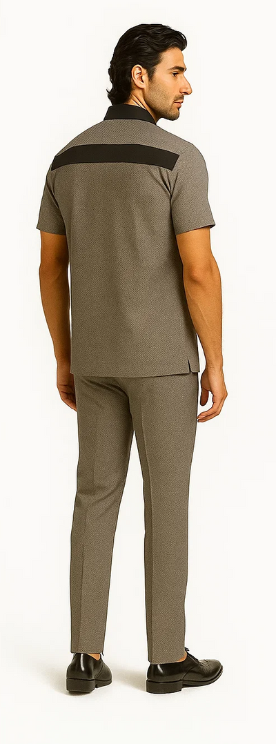 Men’s Houndstooth Walking Suit by Dreams by Zacchi – 2 Piece Lei sure Set in black/white- $99 4   - from alligatorwarehouse.com