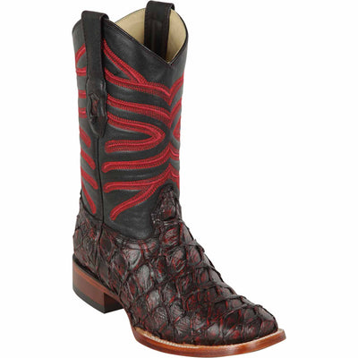 Men's Los Altos Shark Skin Wide Square Toe Boots 1   - from alligatorwarehouse.com