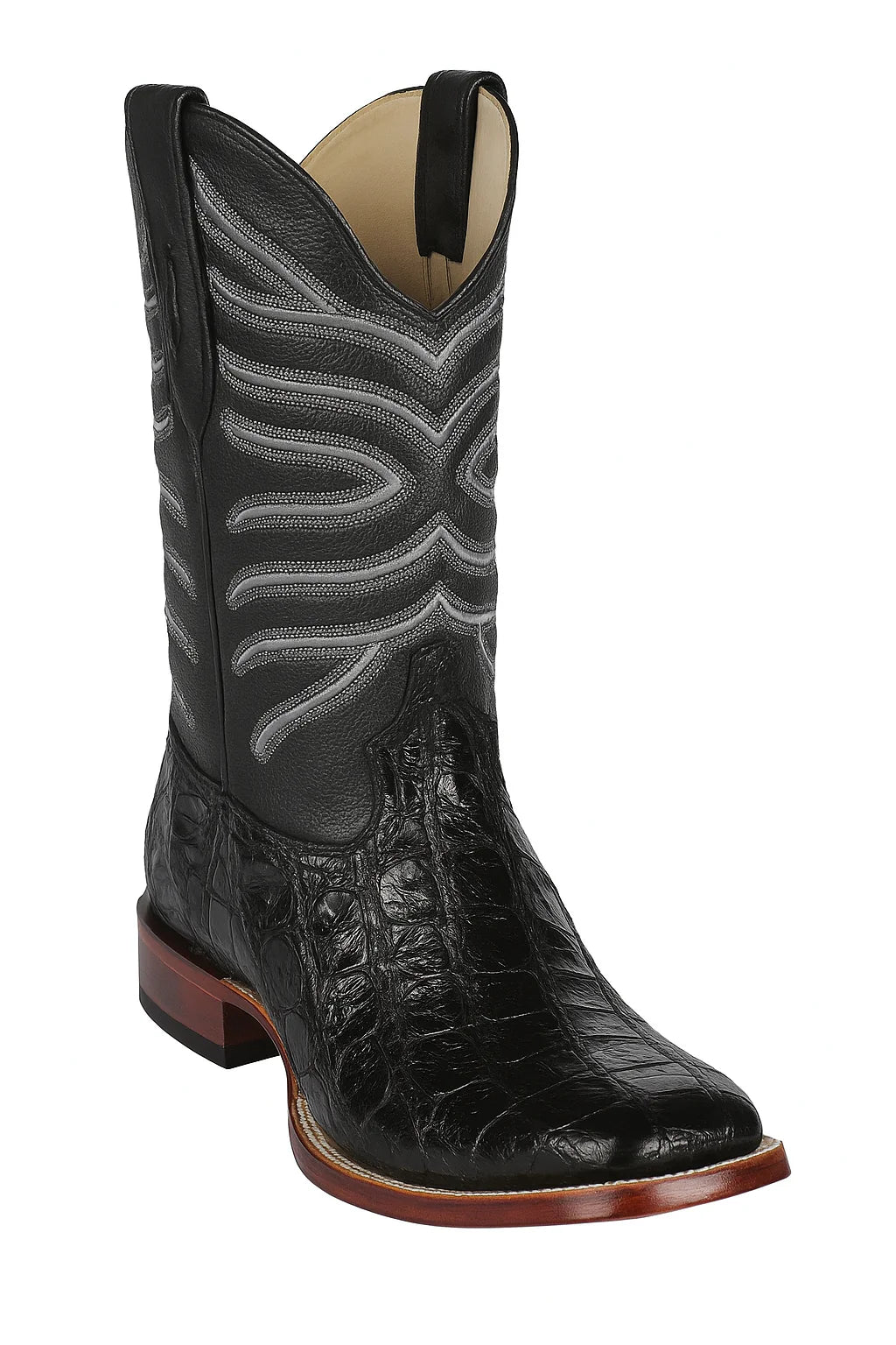Men's Los Altos Shark Skin Wide Square Toe Boots