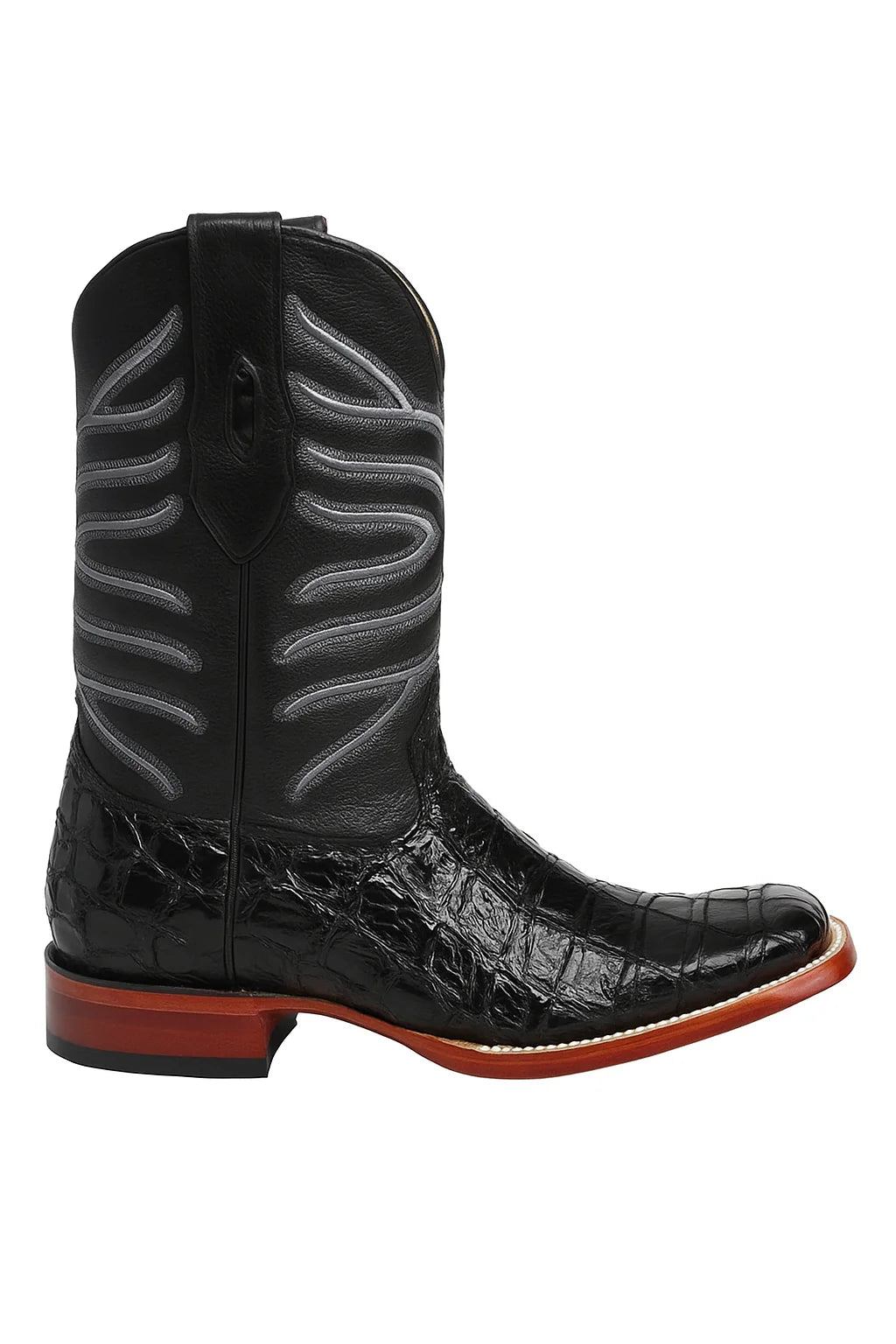 Men's Los Altos Shark Skin Wide Square Toe Boots