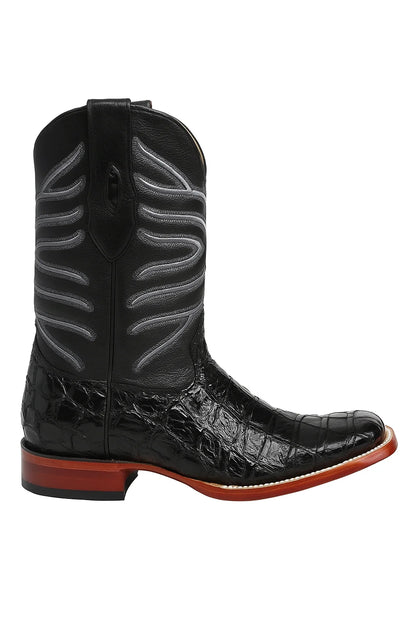 Men's Los Altos Shark Skin Wide Square Toe Boots