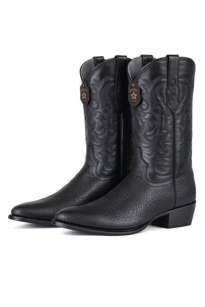 Sharkskin Round Toe Cowboy Boots