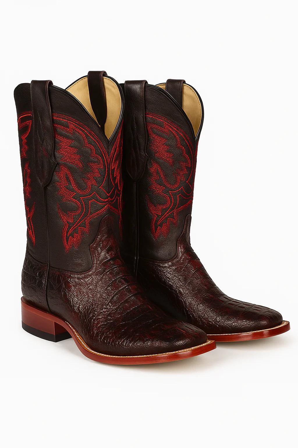 Botas Cuadrada de Armadillo Lizard Original