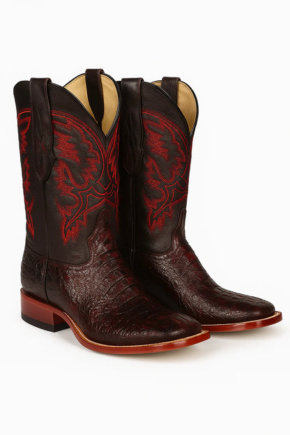 Botas Cuadrada de Armadillo Lizard Original