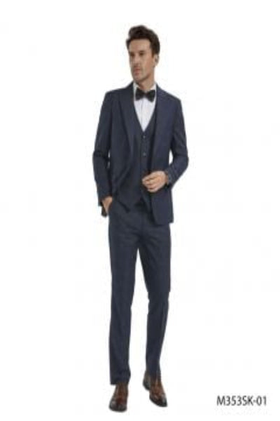 Tazio Men's Fit 3 Piece Plaid Suit Bold Patterned Look 1 M353SK  - from alligatorwarehouse.com