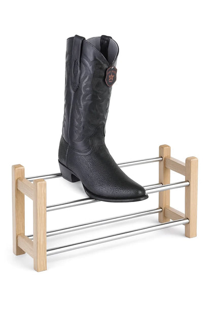 Sharkskin Round Toe Cowboy Boots