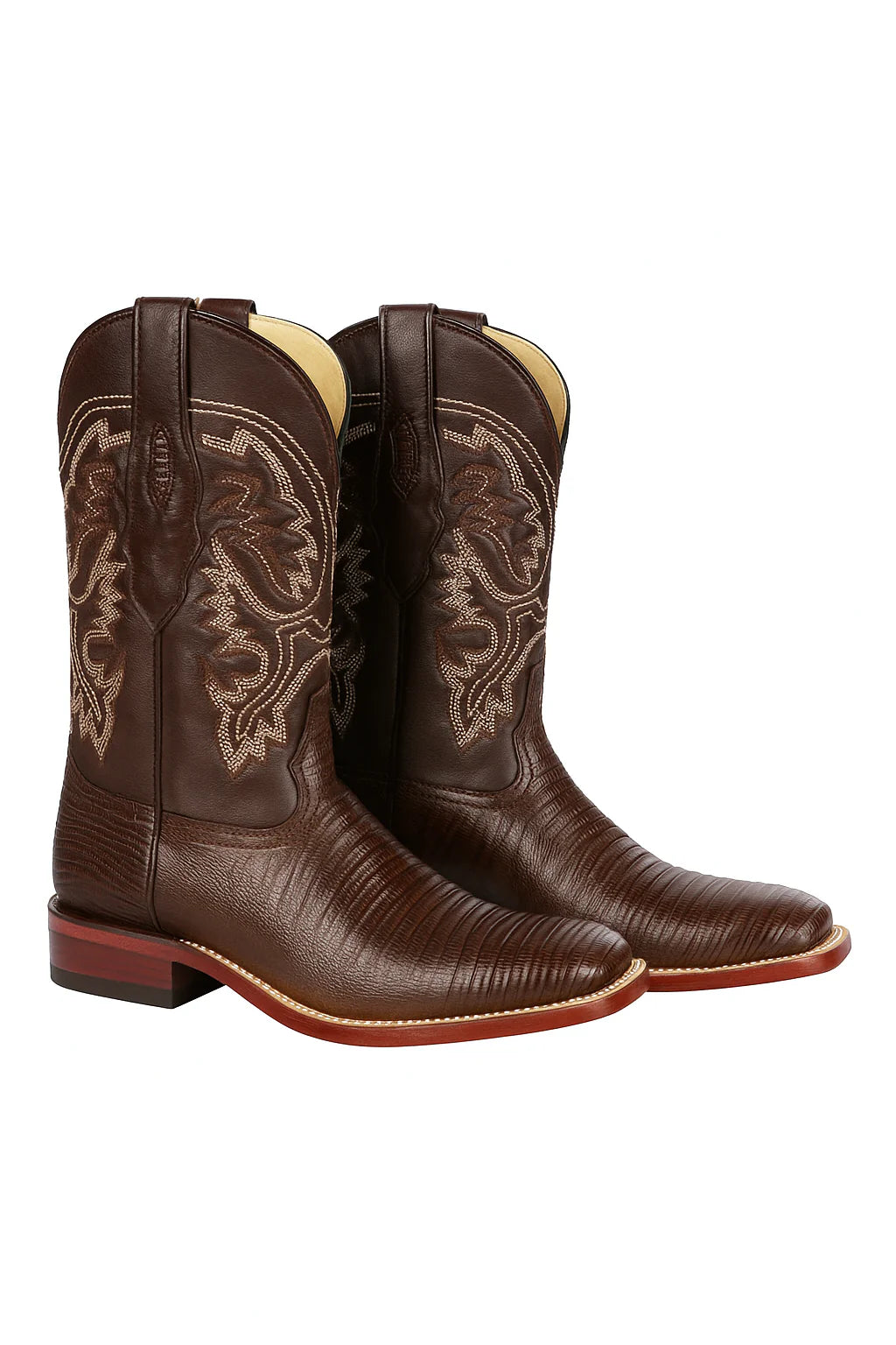 Botas Cuadrada de Armadillo Lizard Original