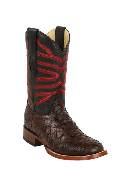 Men's Los Altos Shark Skin Wide Square Toe Boots