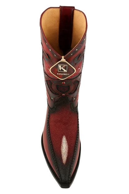 Men's King Exotic Stingray Boots 3x Toe Handcrafted Handcrafted (495v21243)