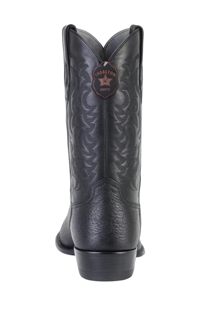 Sharkskin Round Toe Cowboy Boots