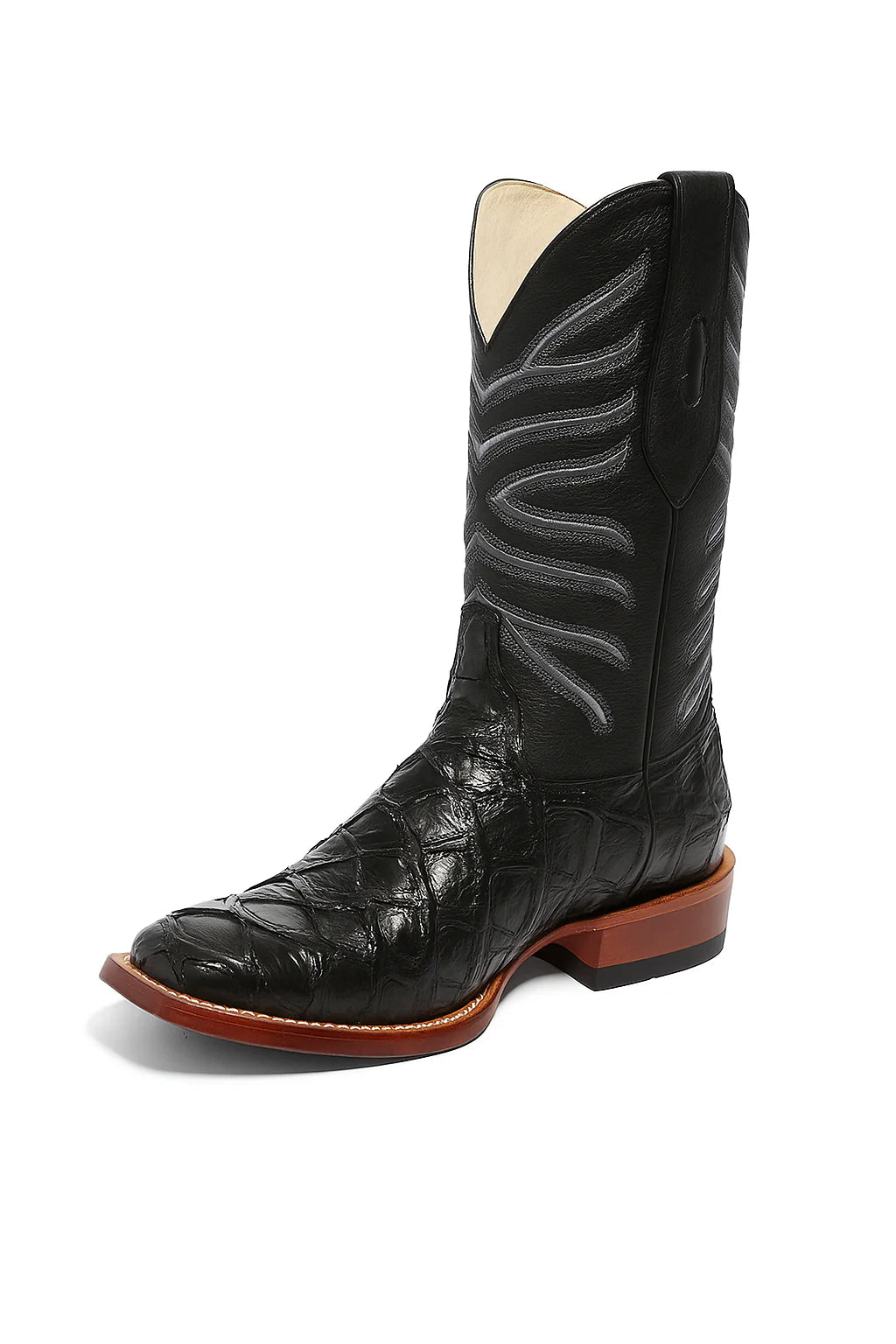 Men's Los Altos Shark Skin Wide Square Toe Boots