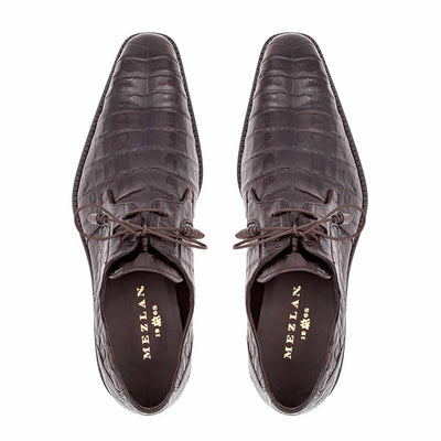 Mezlan Genuine Crocodile Brown Anderson Lace-Up (Copy) 2   - from alligatorwarehouse.com