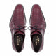Mezlan Anderson Burgundy Genuine Crocodile Lace-Up