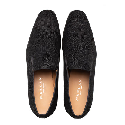 Mezlan Notte Glass Suede Slip-On - Luxury Italian Loafer