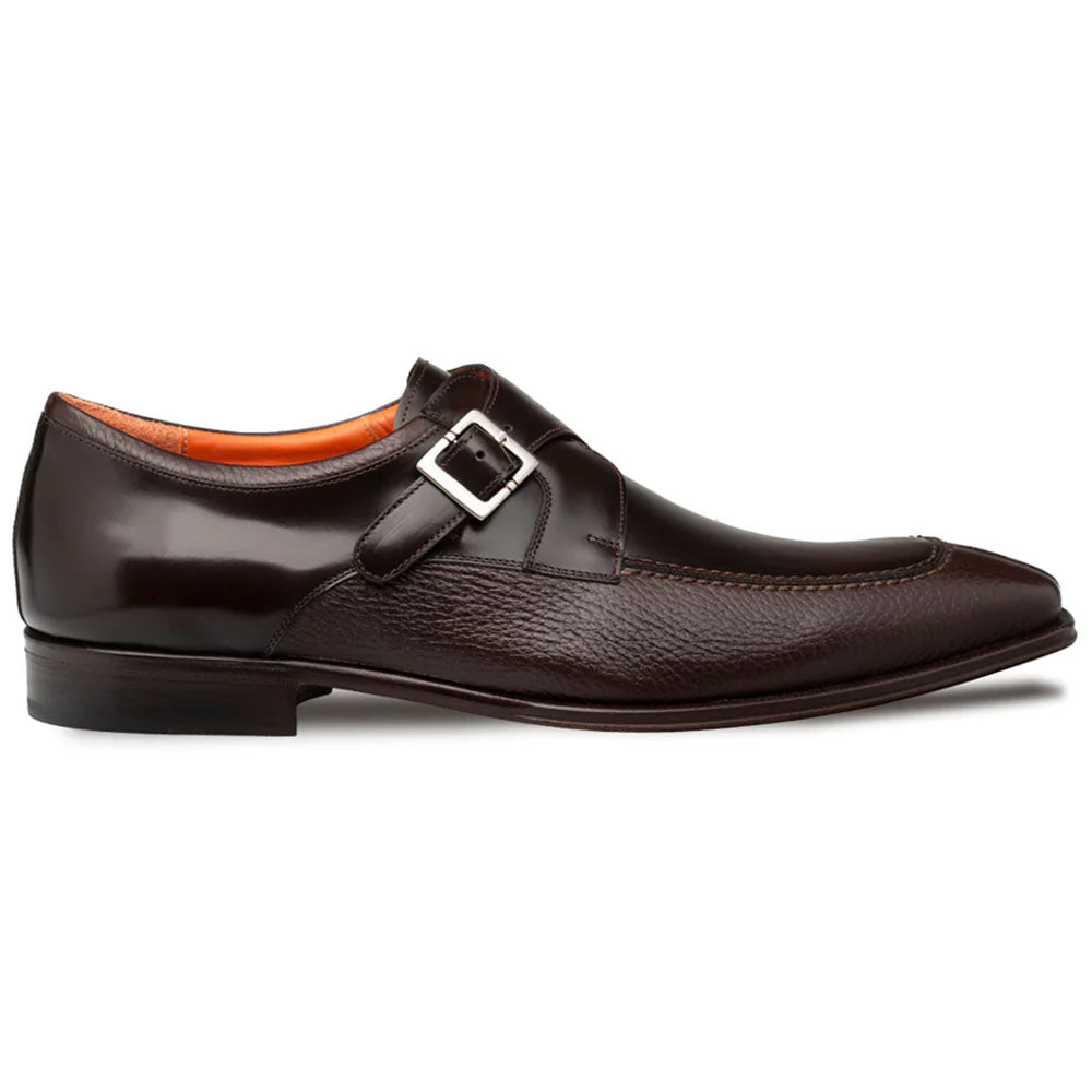 Mezlan Pego Deerskin Monk Strap Brown (21158)