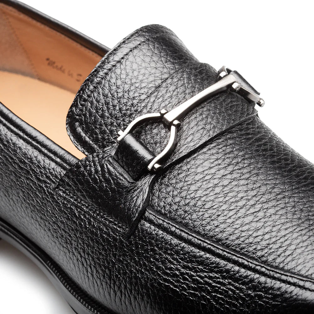 Mezlan Deerskin Ornament Loafer Black (E21253)