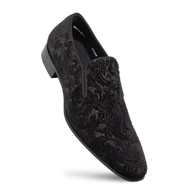 Mezlan Travolta Velvet Formal Shoe - Luxury Velvet Loafer
