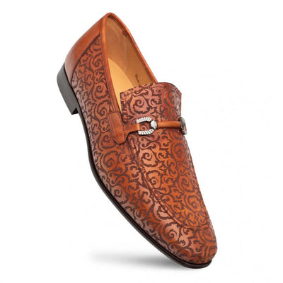 Mezlan Alcaraz Laser-Print Slip On Cognac (21586)