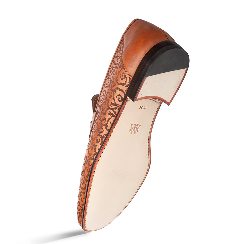 Mezlan Alcaraz: Luxury Leather Laser-Print Slip-On Shoes