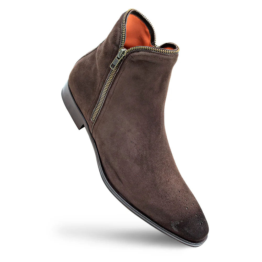 Mezlan Moretti Suede Zip Boot Brown (21686)