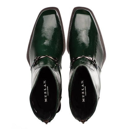 Mezlan Buscemi Hi-Shine Ornament Boot - Luxury Leather Dress Boot