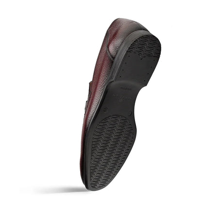 Mezlan Marinelli Deer Ornament Slip On - Burgundy