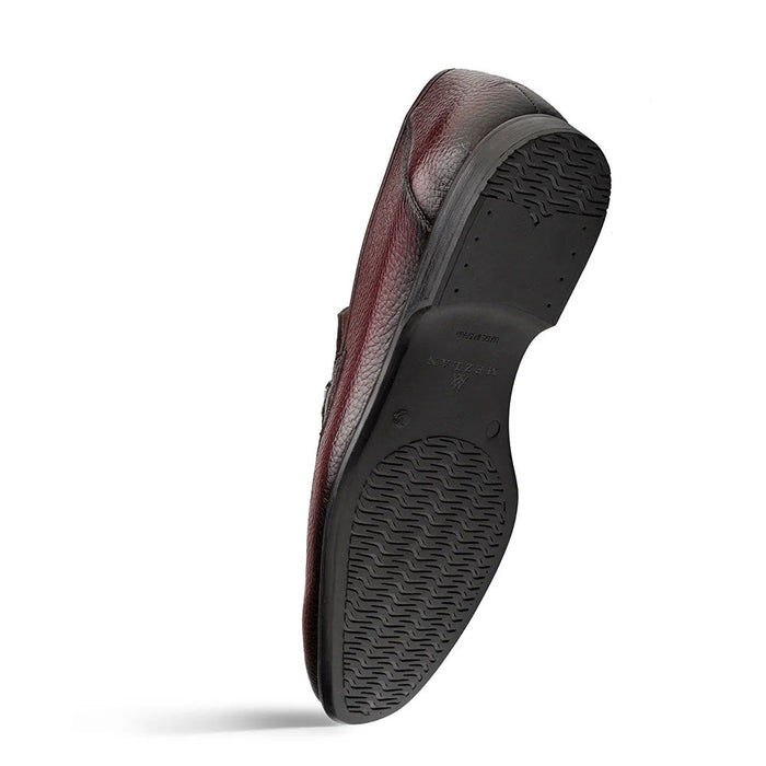 Mezlan Marinelli Deer Ornament Slip On - Burgundy