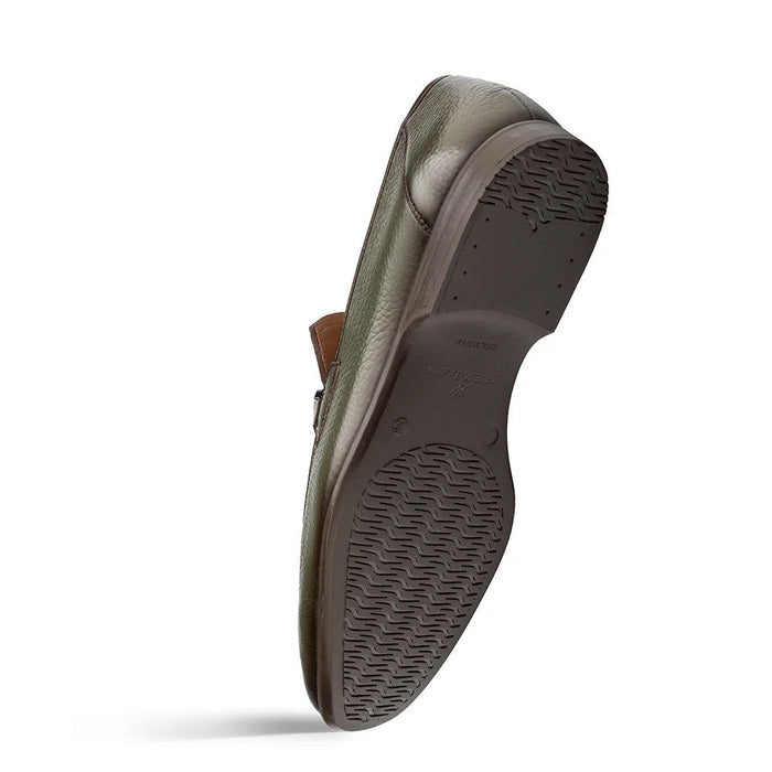 Mezlan Marinelli Deer Ornament Slip On - Olive