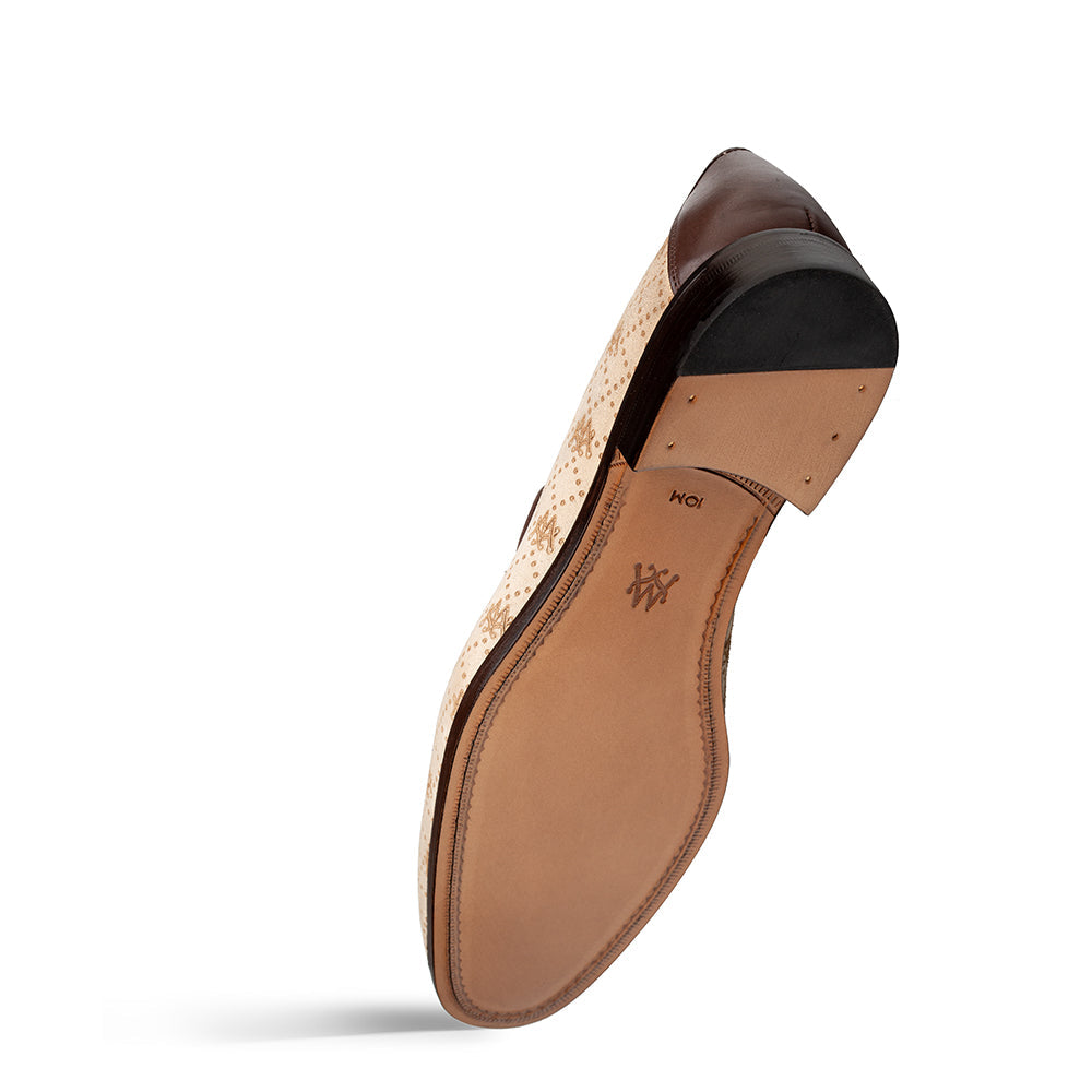 Mezlan Ornament Loafer - Printed Suede Luxury Slip-On