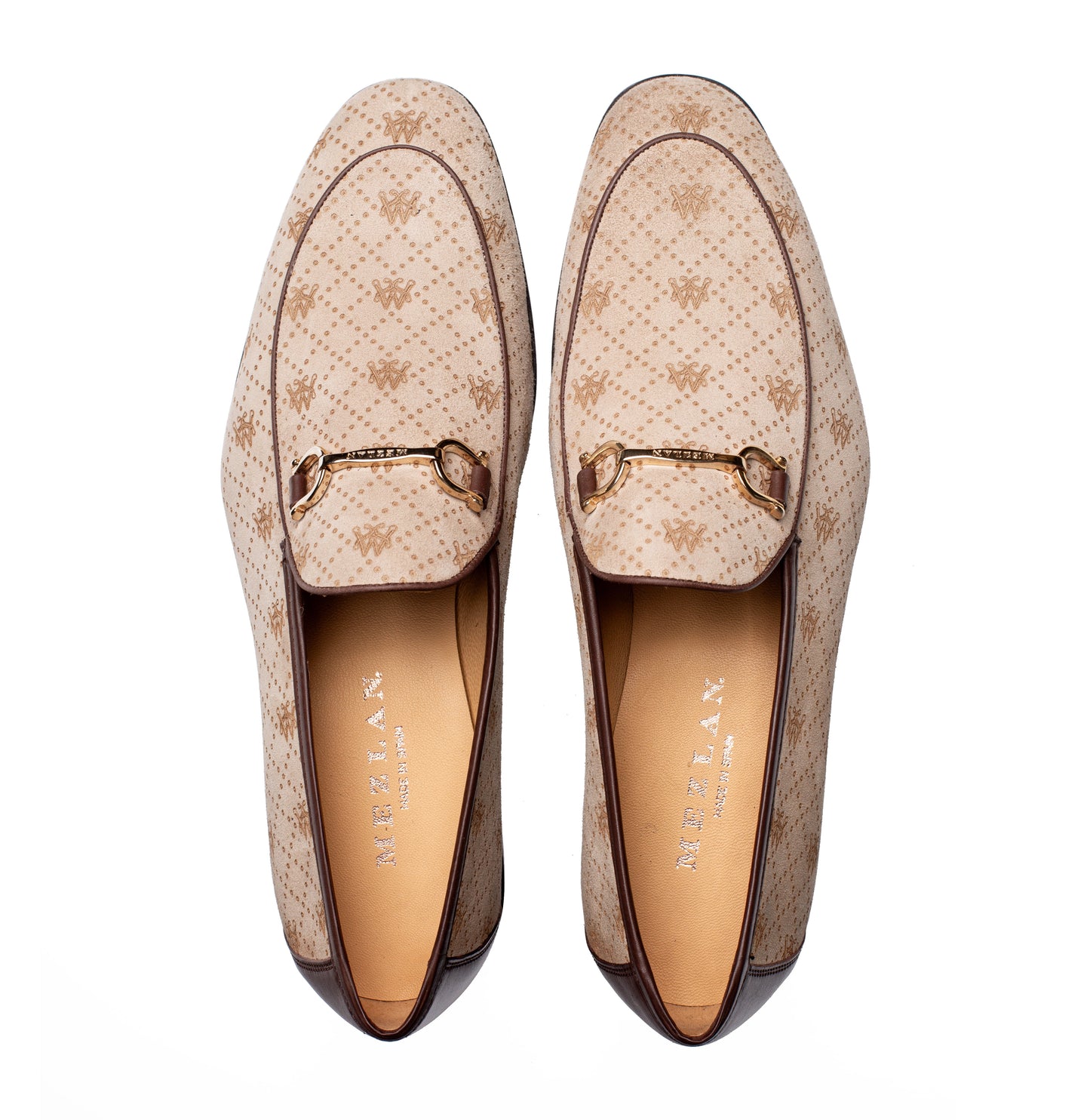 Mezlan Ornament Loafer - Printed Suede Luxury Slip-On