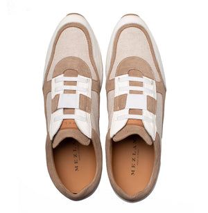 Mezlan Riumar: Luxury Suede & Linen Sneakers - [Color, if known]