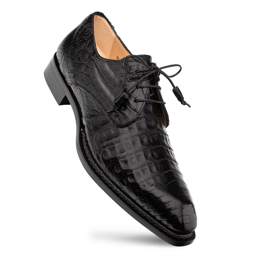 Mezlan Cratos Crocodile Derby Black (50070-F)