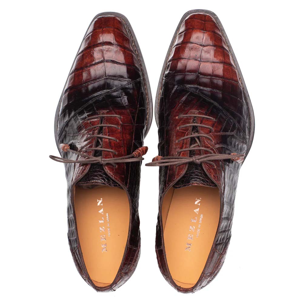 Mezlan Pueblo Crocodile Oxford Sport / Chocolate (50115-F)