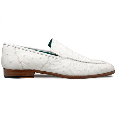Mezlan Menor Ostrich Slip On White (50120-S)