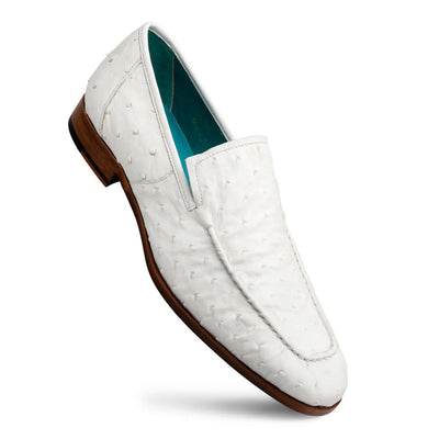 Mezlan Menor Ostrich Slip On White (50120-S)