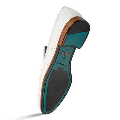 Mezlan Menor Ostrich Slip On White (50120-S)