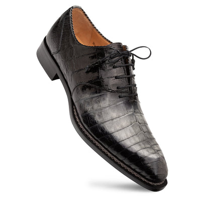 Mezlan Westside Oxford: Two-Tone Croc Luxury Dress Shoe