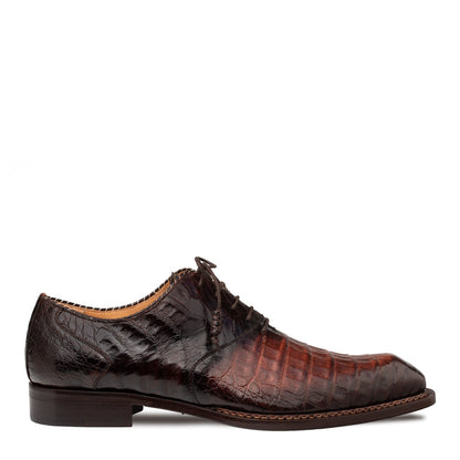 Mezlan Westside Oxford: Two-Tone Croc Luxury Dress Shoe