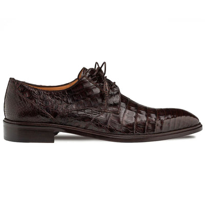 Mezlan Riverside Crocodile Lace-Up Derby Brown (50180-F)